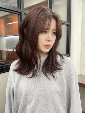 ニコ トウキョウ 渋谷(nico TOKYO) ダブルカラーチェリーレッドピンクブラウンオレンジ