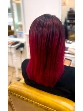 シャルティア(SHALLTIA) ハイトーン/デザインカラー/アンブレラカラー/ワインレッド