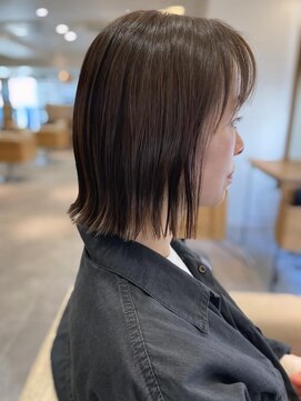 フリップビーアヴェダ(FLIP B AVEDA) 本八幡×切りっぱなしボブ×ナチュラルブラウン