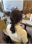 およばれヘアアレンジ