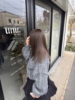 ウニュ(unu.) グレージュ/ハイトーンカラー/くすみベージュ