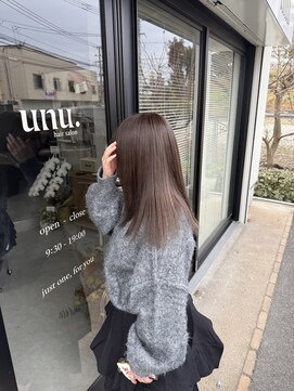 ウニュ(unu.) グレージュ/ハイトーンカラー/くすみベージュ