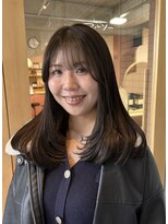 マルソー&nbsp;顔まわりレイヤー×似合わせオリーブベージュ