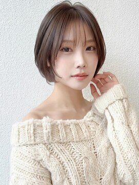 カバーヘア ブリス 川口(COVER HAIR bliss) 美髪ダークグレージュナチュラルショートボブA11川口20代30代