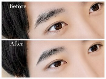 メンズフィール 南森町(MENS FEEL)の写真/【平日21時まで営業】デキる男は身だしなみから♪ひげ～眉までトータルコーデ★シェービング・眉毛パーマ◎