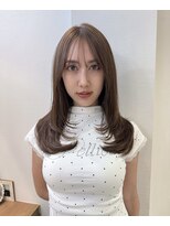 ロンドアベニール 北千住(Lond avenir)&nbsp;結べるレイヤーカット/グレージュブラウン/韓国巻き/顔周り