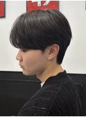 センターパート 毛流れ シースルーマッシュ 
