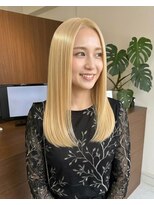 零秒女髪 千里丘店 上品な艶感漂う美髪ロングヘアカラー髪質改善艶髪髪質改善カラー