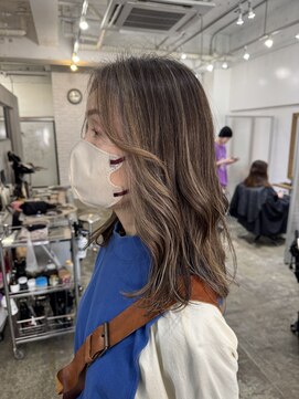 ヘアーワークスヴィクサス 諫早店(HAIR WORKS VIXUS) 白髪ぼかしハイライト