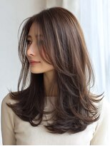 ハーツ 青山表参道店(Heart's) 白髪ぼかし脱白髪染め似合わせレイヤーカット40代50代60代