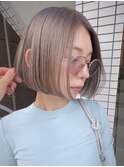 グレージュコーンロウy2kツートンカラーブリーチアンニュイヘア