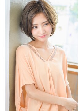 ネオリーブクレア 綱島店(Neolive Krea) ショートボブ　バレイヤージュ　アッシュオリーブ　くすみカラー