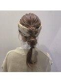 編み込みアレンジ