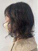 くしゃっと揉みこむだけの簡単パーマ