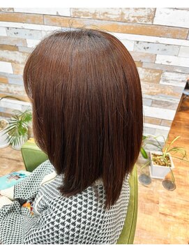ハウオリ ヘアーワークス(Hauoli hair works) おさまりツヤツヤボブ