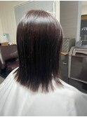 【髪質改善】女性カット＋縮毛矯正+トリートメント ミディアム