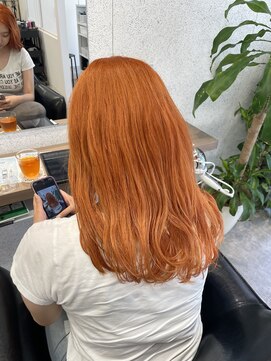 シェル 立川(shell) オレンジカラー/暖色カラー/ダブルカラー/大人可愛い