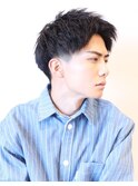 【 Ｉ. 】スーツ　短髪ツーブロック　束感　モテる黒髪　川口