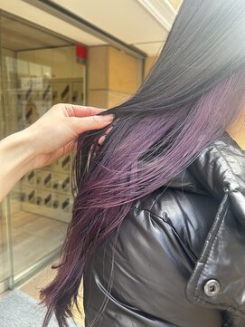 ゼンコー キチジョウジ シェール(ZENKO KICHIJOJI chere) 暖色パープルインナーカラー