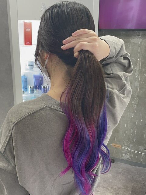 pink × blue × lavender