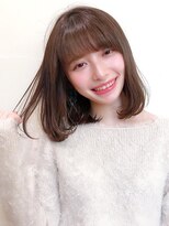 Say.ree シルキーベージュ ミディアム ぱっつん前髪 韓国 学割