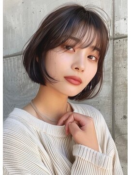 ブロウ ネックス ザ サロン 表参道(VLOW nex the salon) タッセルボブ.韓国.韓国風.髪質改善.グレージュ.似合わせ