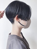 モリオフロムロンドン 原宿本店(morio from London) 【morio 原宿】黒髪 刈り上げハンサムショート 前下がり