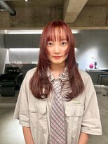 リール(rire)&nbsp;rireイメチェン前髪アンブレラカラーこなれミディウェーブパーマ