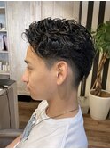 アップバング×セミウェット