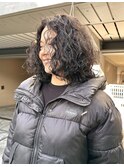 ハードパーマくるくるパーマ外国人風カーリーヘア海外ガールヘア