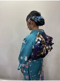 うなじスッキリアップヘア！成人式着物かわいいヘアセット