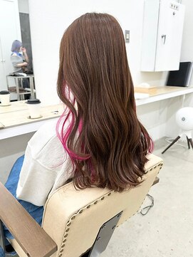 エトレ(etore) 個性的インナーカラービビットピンク