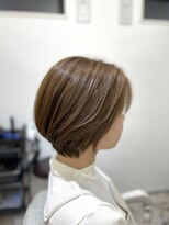 クリアリティ ヘアーサロン 京都駅前本店(clarity hair salon) カーキーベージュ×ひし形ショート@1101_hairstyle ●172●