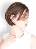 ショート・ボブ/面長/前髪なし/絶壁解消/30代/40代/50代/くびれ