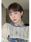 コンパクトマッシュショート 似合わせカット顔周りカット