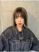 黒髪/クラゲヘアー/オリーブグレー/小顔/ココアベージュ/渋谷