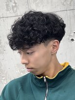 フィフスパーク(fifth PARK)&nbsp;渋谷スペインカールラルフカール刈り上げ高めツーブロックメンズ