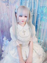 ユウハウスアリス(YUHOUSE ALICE) シルバー×水色メッシュ