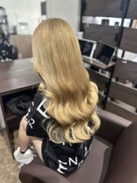 フロレゾンヘアデザインエクステ(floraison hair design exte) blonde beige × pull exte