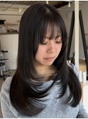 イメチェン/ピンクベージュ/アンブレラカラー/前髪/木更津