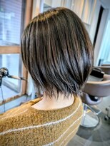 ヘアサロン フラット(Hair salon flat)&nbsp;レイヤーボブ　ミルクベージュ