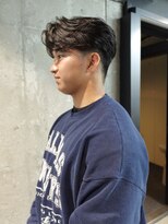 オルカ(ORCA)&nbsp;ニュアンスパーマ　リバースセンターパート　メンズ　南川聖華