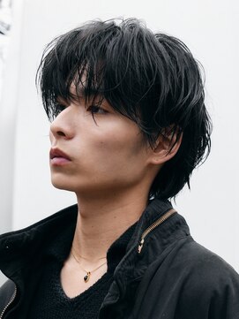 フィフス 大分(fifth) 大分ルーズパーマメンズカットラウンドマッシュウルフ刈り上げ