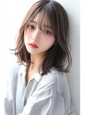 外ハネボブ×シースルーバング