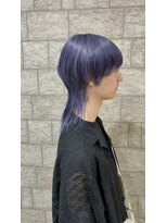 シェアサロンシエナ(share salon SCENA) ウルフカット×ネイビーカラー