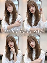 ヘアーサロン リアン 鴻巣店(hair salon Rien) 艶ベージュ×上品ロングレイヤー/鴻巣