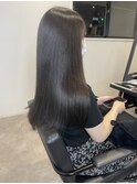 20代30代40代艶感ストレートアッシュグレージュ透明感ロング