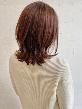 ラシアヘアー(LASIA HAIR) 【LASIA大分】くびれミディアム/レイヤーカット/オレンジカラー