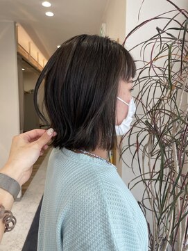 ベルバイヘアスイッチ(by hairswitch) 細チップハイライトで透明感たっぷり暗髪カラー☆