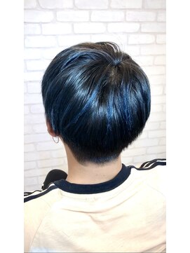 タケダ美容室 青髪☆ハイライトorメッシュ
